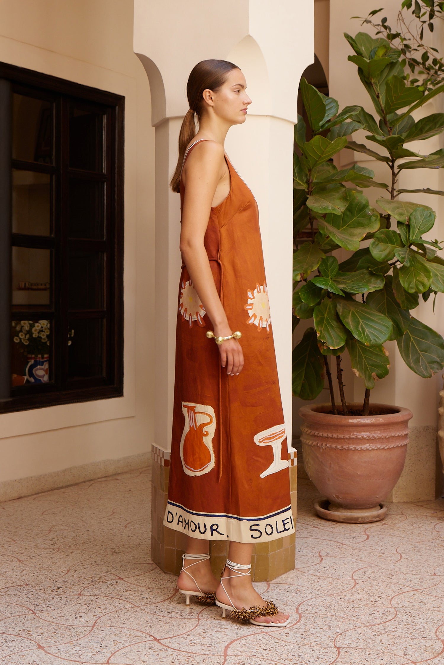 alemais soleil linen midi dress $595 Alemais Soleil Linen Midi Dress by Alemais