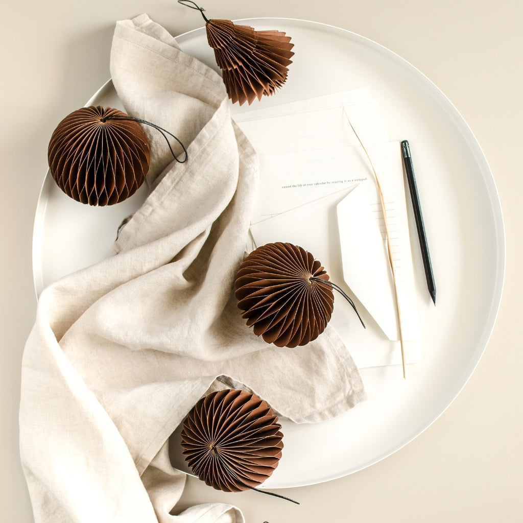 Paper Tree Christmas Ornament | Rust – Harry and Kit