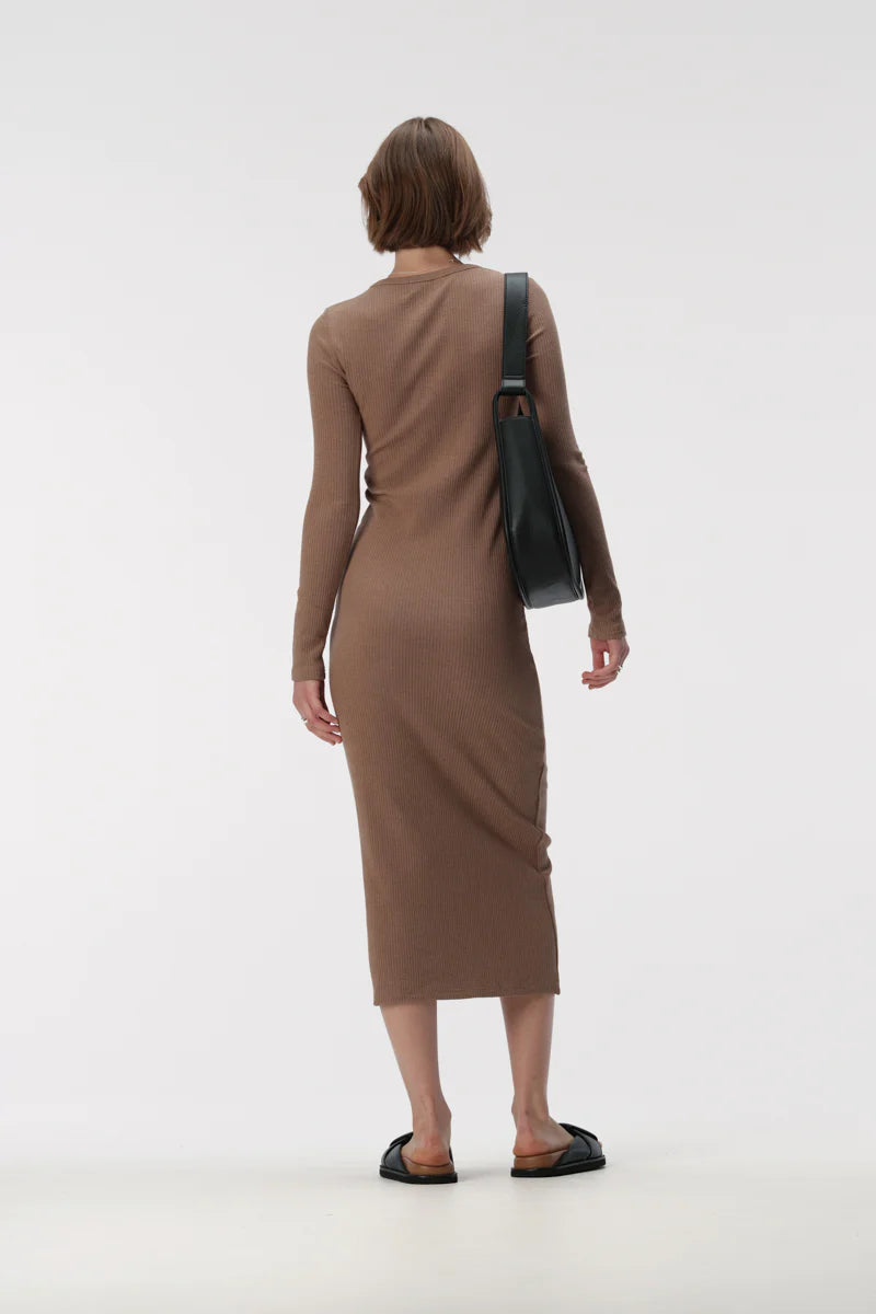 elka collective brown dress Elka Collective Fernanda Dress