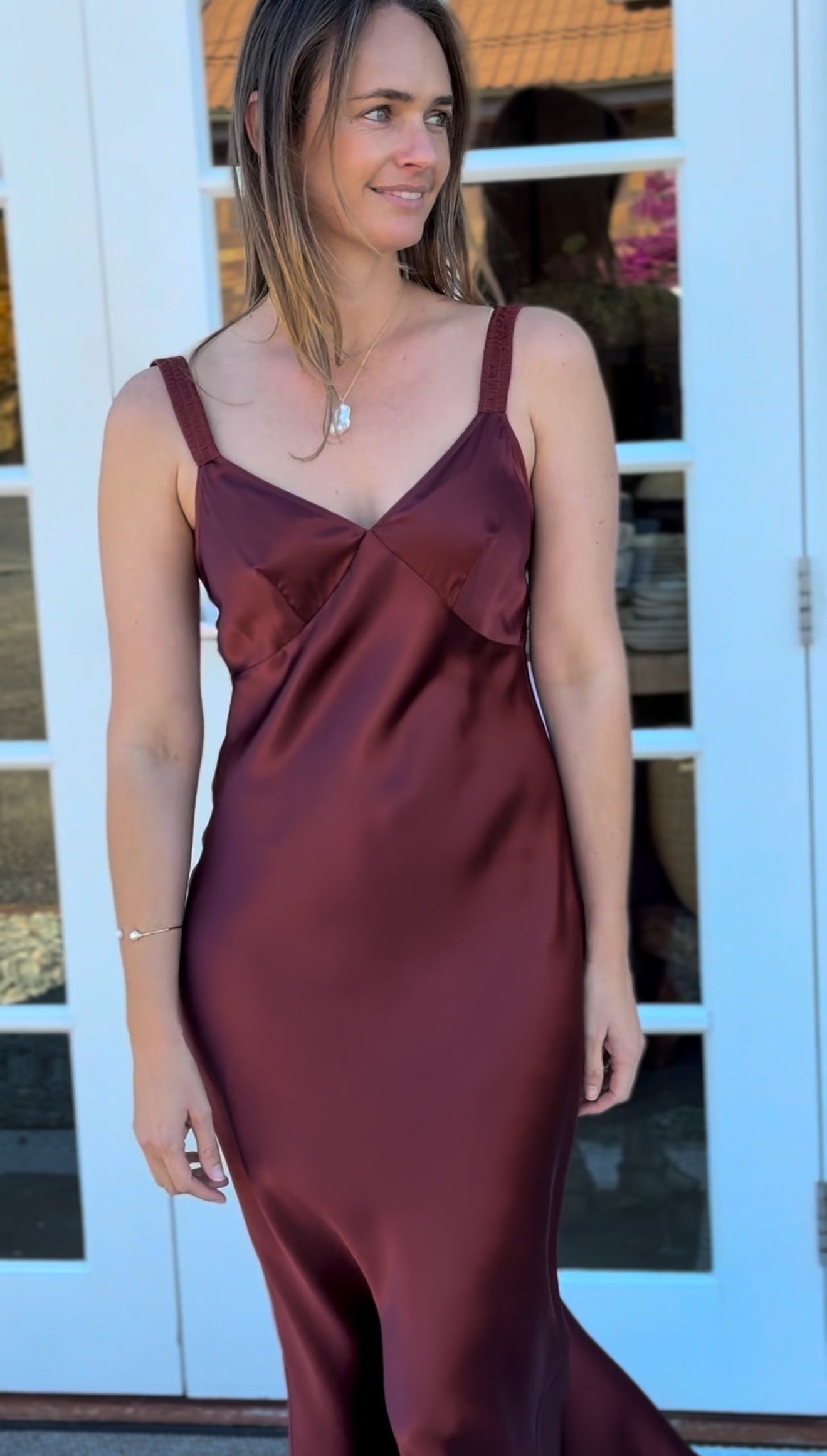silk laundry deco ruched dress Deco Ruched Dress The Harmonic