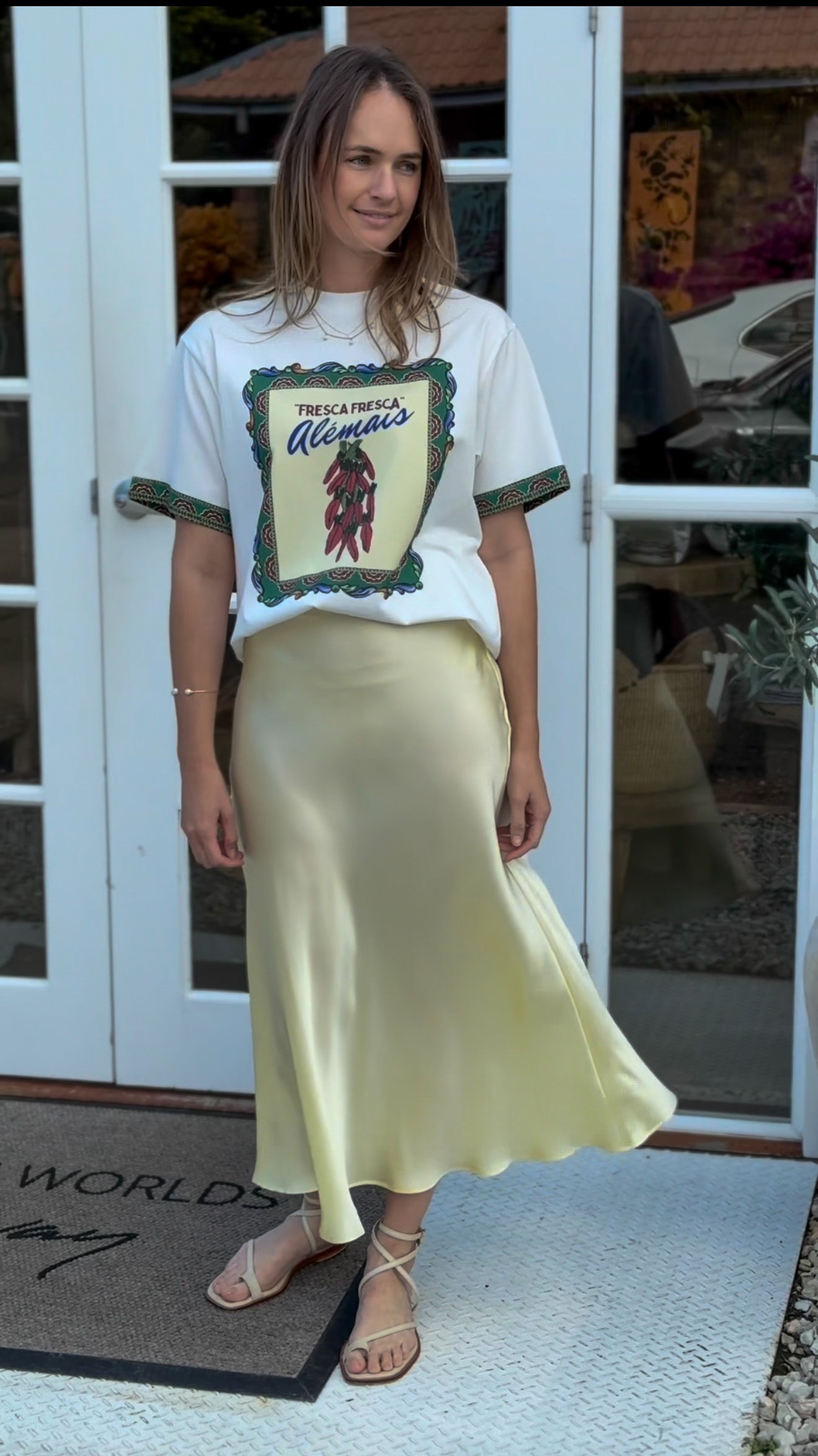 Silk Laundry Long Bias Cut Skirt | Vanilla Flower – Harry and Kit