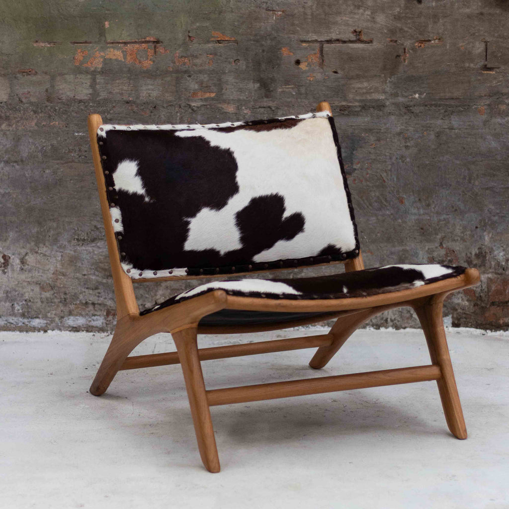 Marlboro Cow Hide Occasional Chair | Walnut Hide – Harry and Kit