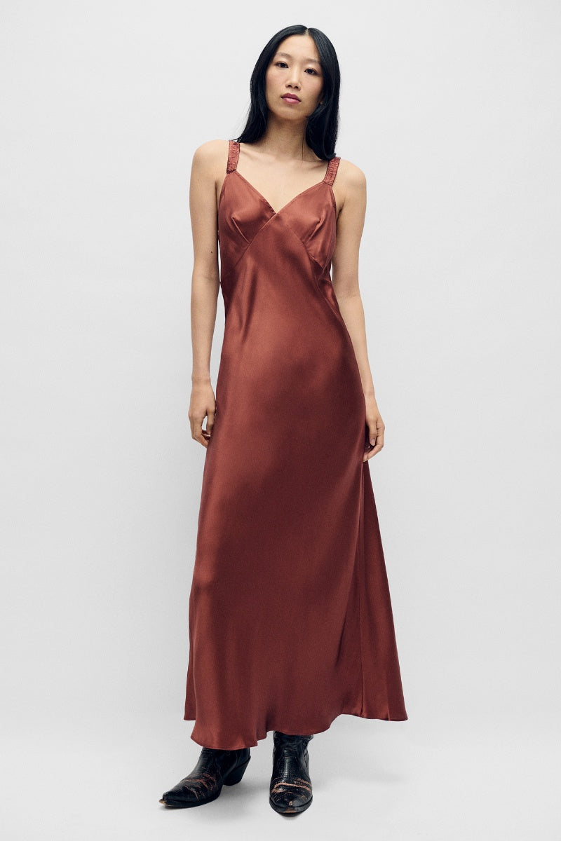 silk laundry deco dress Silk Laundry Deco Ruched Dress Canyon