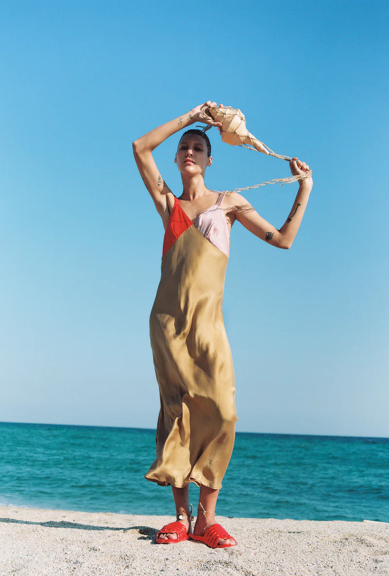 Silk Laundry Deco Ruched Dress | Snapper  Harry and Kit