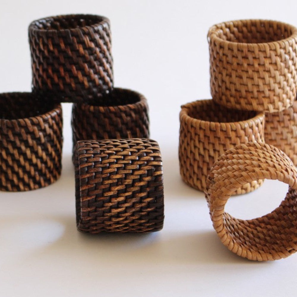 Rattan Napkin Rings | Set of 4 – Harry and Kit